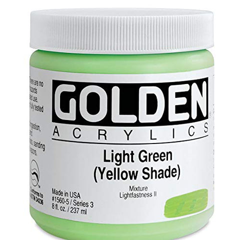 Golden Heavy Body Acrylic - Light Green Yellow Shade 8oz jar