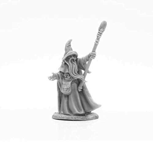 Arakus Landarzad Wizard Miniature 25mm Heroic Scale Figure Dark Heaven Bones Reaper Miniatures