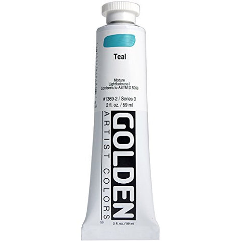 Golden Heavy Body Acrylic Paint 2oz-Teal (GLDNHB-13692)
