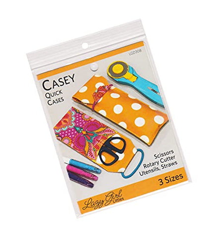 Lazy Girl Designs Pattern - Casey Quick Cases - Make Cute Fabric Cases for Your Art Suplies! (Includes Instructions for Three Project Sizes)