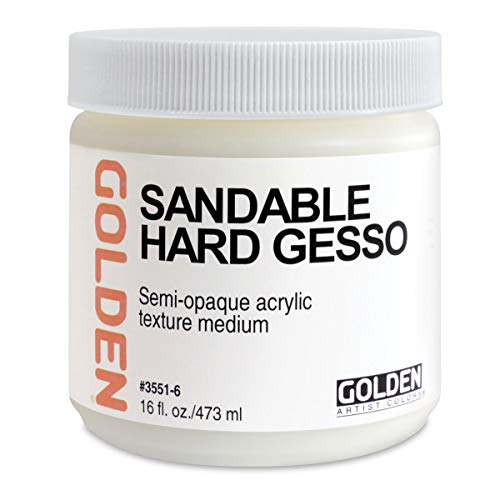 Golden Acrylic Sandable Hard Gesso - 16 oz Jar