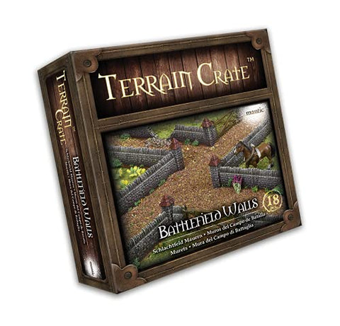 Mantic Games MGTC126 TerrainCrate: Battlefield Walls, Multi