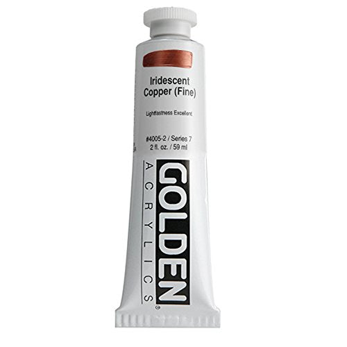 2 Oz Heavy Body Iridescent Color Acrylic Paint Color: Copper (Fine)