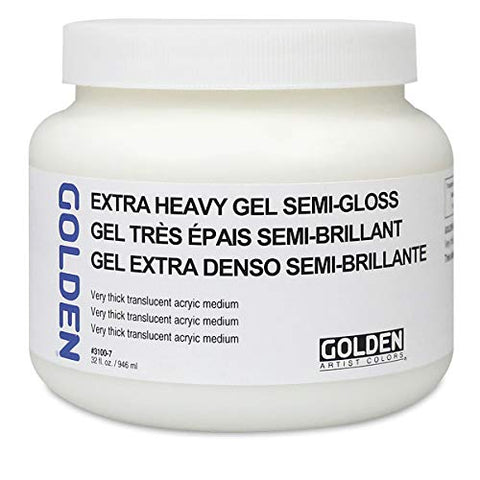 Golden Artist Colors - Extra Heavy Gel Semi-Gloss - 32 oz Jar