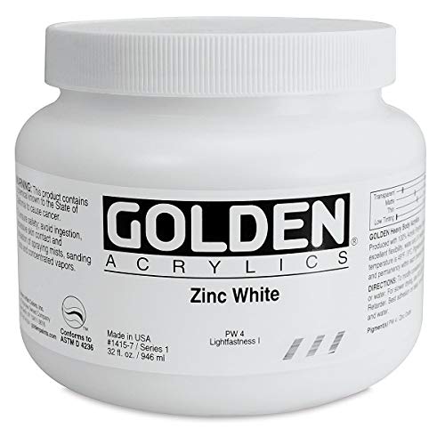 Golden Artist Colors Heavy Body Acrylic 32 oz. Zinc White