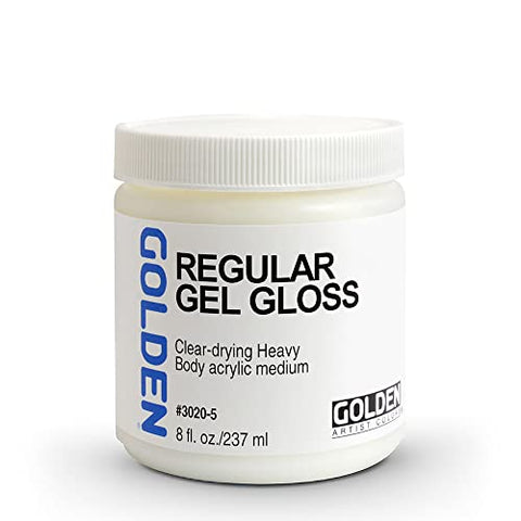 Golden Regular Gloss Gel Medium-8 ounce (30205)