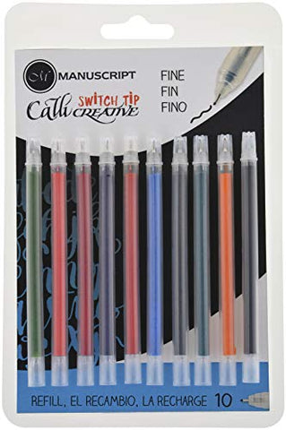 Manuscript CalliCreative Switch Tip Fineliner Refill 10/Pkg-