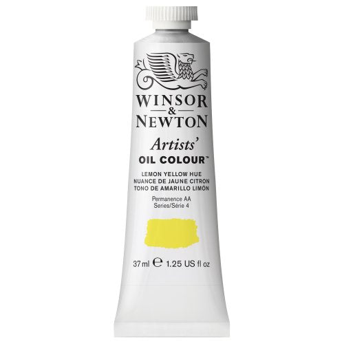 Winsor & Newton Artists' Oil Color Paint, 37-ml Tube, Lemon Yellow Hue