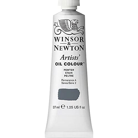 Winsor & Newton Artists' Oil Color Paint, 37-ml Tube, Pewter