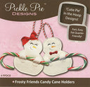 Frosty Friends Candy Cane Holder Cuties CD (In the Hoop Project) by Pickle Pie Designs (PPDC8)