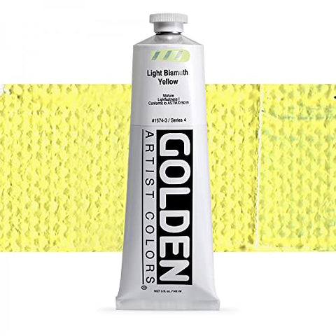 Golden Artist Acrylic, 5 Ounce Tube, Light Bismuth Yellow (1574-3)