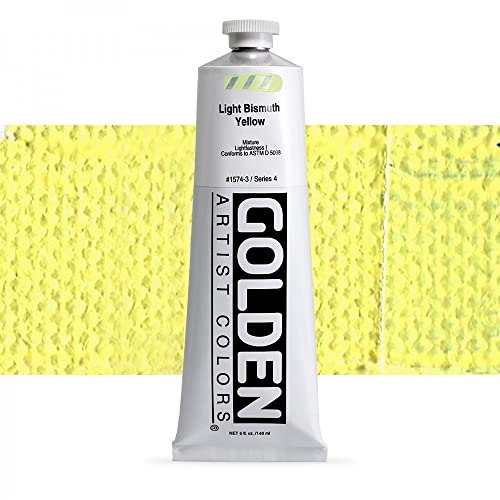 Golden Artist Acrylic, 5 Ounce Tube, Light Bismuth Yellow (1574-3)