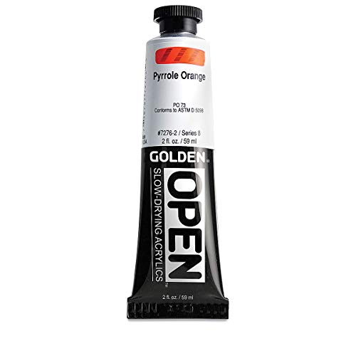 Open 2 Oz Acrylic Color Paints Color: Pyrrole Orange