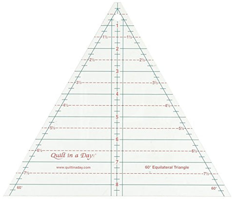 Quilt In A Day Equilateral Triangle Ruler, 8.5