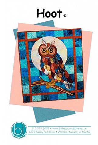 Hoot Owl Moon Bird Fusible Applique Quilt Pattern BJ Designs