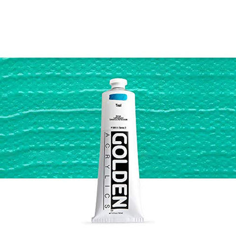 Golden Heavy Body Acrylic - Teal - 5 oz tube