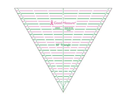 Good Measure 60 Degree Triangle Ruler