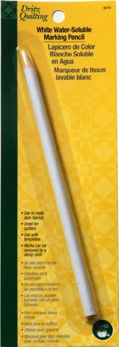 Dritz 3079 Water Soluble Marking Pencil, White