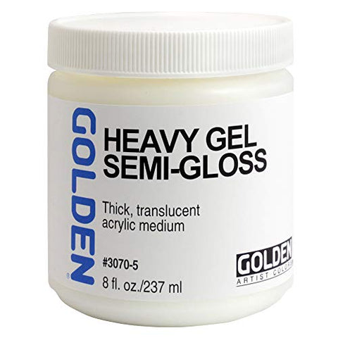 Golden Acryl Med 8 Oz Heavy Gel Semi-Gloss