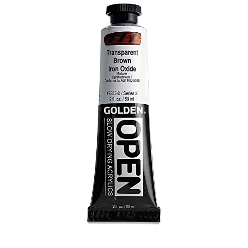 Open 2 Oz Acrylic Color Paints Color: Transparent Brown Iron Oxider