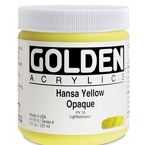 Golden Heavy Body Acrylic - Hansa Yellow Opaque 8oz jar