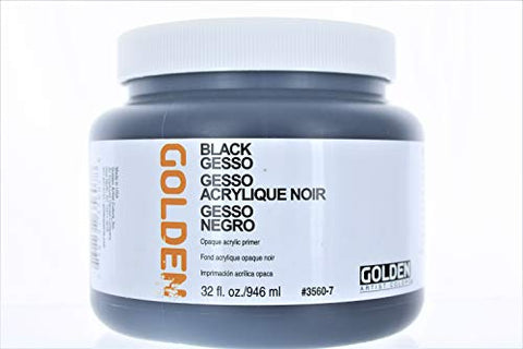 Golden Acrylic 32oz Black Gesso