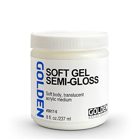 Golden Acryl Med 8 Oz Soft Gel Semi-Gloss