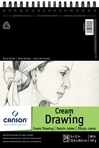 Canson Artist Series Cream Drawing Pad 9