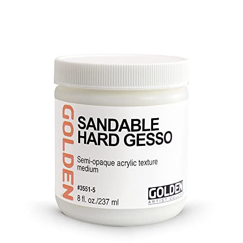 Golden Acrylic 8 Oz Sandable Hard Gesso