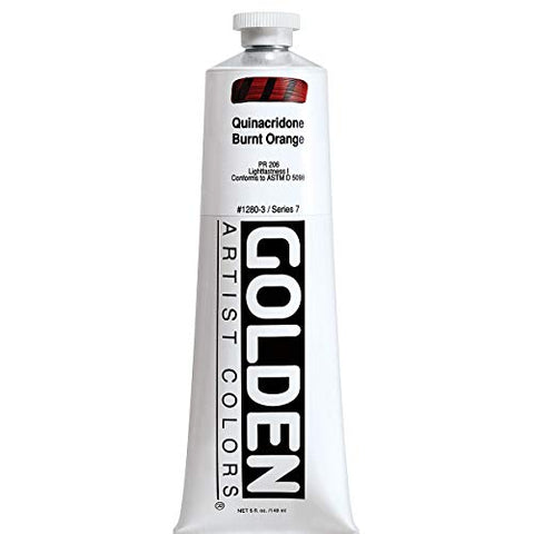Golden Heavy Body Acrylic - Quinacridone Burnt Orange - 5 oz Tube