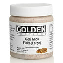 Golden Artist Colors 4 Oz Heavy Body Interference Color Acrylic Paint Color  Gold Mica Flake(Large), Yellow