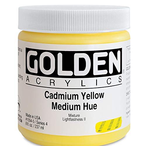 Golden Heavy Body Acrylic - Cadmium Yellow Medium Hue 8oz jar