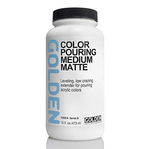 Golden Artist Colors Color Pouring Medium, Matte Finish, 16 Ounce Bottle (3502-6)