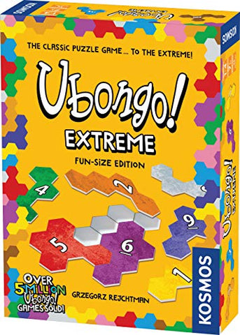 Ubongo Extreme: Fun-Size Edition - A Kosmos Game from Thames & Kosmos | Geometric Puzzle Game for Kids & Families | for Ages 7+, Portable Format | Encourages Spacial Recognition