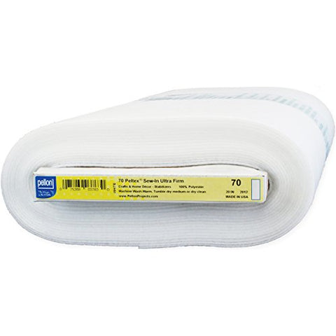 Pellon Peltex Sew-in Ultra Firm Stabilizer 20 in. x 10 yd. White (10 Yards)