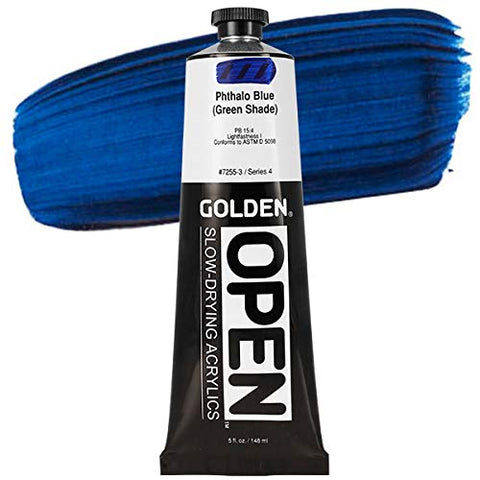 Open 5 Ounce Color Paints, Color: Phthalate Blue (Green Shade)