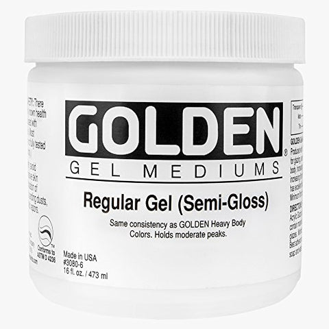 Golden Acryl Med 16 Oz Regular Gel Semi-Gloss