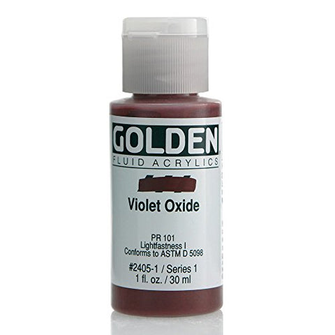 Golden Fluid Acrylic, 1 ounce bottle, Violet Oxide (2405-1)