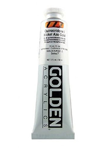 Golden Heavy Body Acrylic Paint 2oz-Quinacridone Nickel Azo Gold
