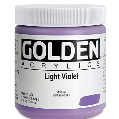 Golden Heavy Body Acrylic - Light Violet 8oz jar