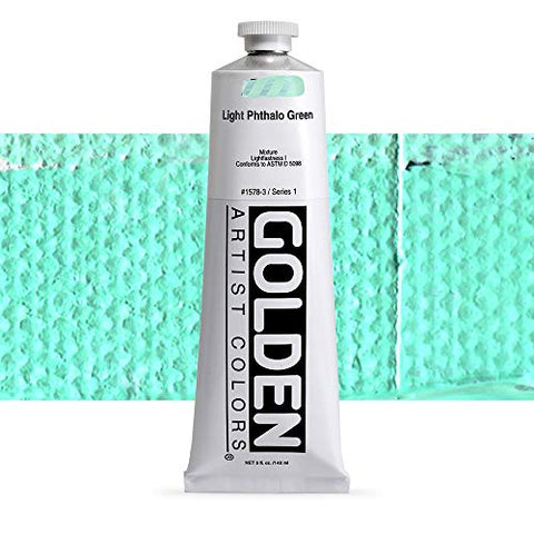 Golden Heavy Body Acrylic - Light Phthalo Green 5oz tube