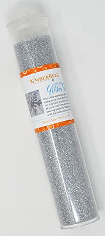 Kimberbell Applique Glitter - Silver KDKB134, 1PC, Size 19.5 in x7.5 in, Assorted Colors Available, Iron-Friendly, Pair with Bench Pillows & Featured Quilts