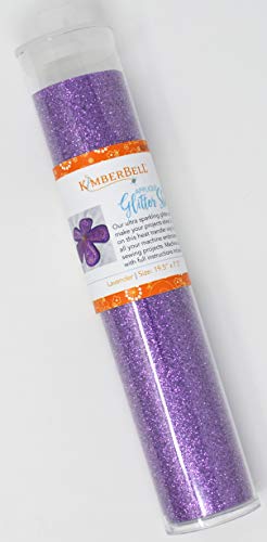 Kimberbell Applique Glitter - Lavender KDKB143, 1PC, Size 19.5 in x7.5 in, Assorted Colors Available, Iron-Friendly, Pair with Bench Pillows & Featured Quilts