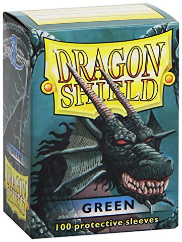 Dragon Shield Sleeves – Classic Green 100 CT Standard Size – MGT Card Sleeves are Smooth & Tough – Compatible with Pokemon, Yugioh, & Magic The Gathering Cards