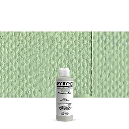 Golden Fluid Acrylic, 4 Ounce Bottle, Titan Green Pale (2371-4)