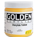 Golden Heavy Body Acrylic - Dairylide Yellow - 8 oz Jar