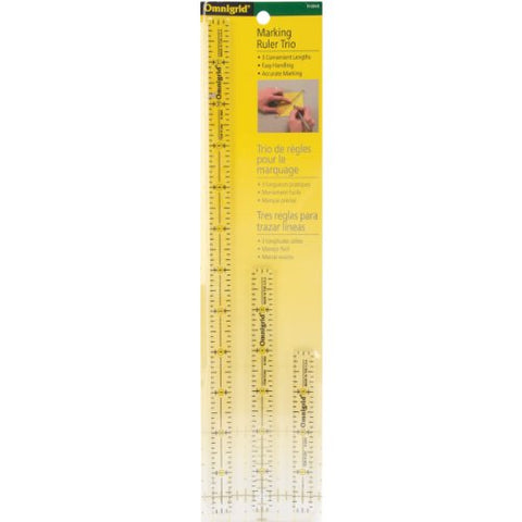 Omnigrid Ruler Trio-4, 6 & 12 3/Pkg