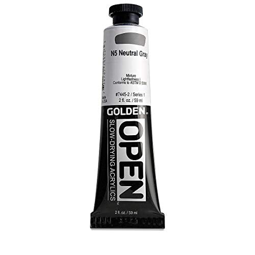 Open 2 Oz Acrylic Color Paints Color: Neutral Gray N5