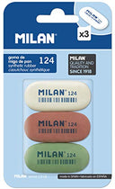 Blíster 3 Oval Synthetic Rubber Eraser