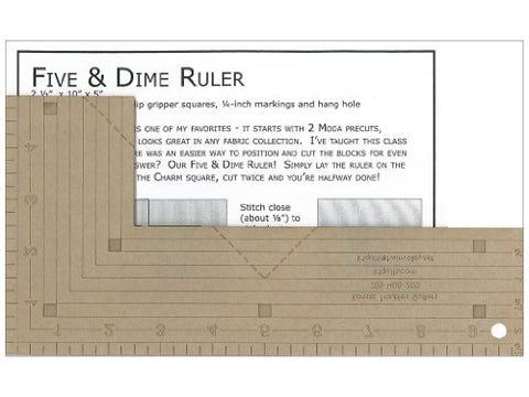 Kansas Troubles Quilters Quilters Five and Dime Ruler pattern